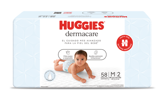 Pañal Huggies Dermacare Talla M 58 unid